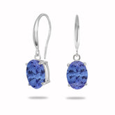 Tanzanite Earrings (18ct) - Dracakis Jewellers